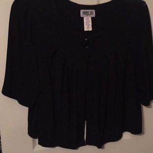 Black short cover up